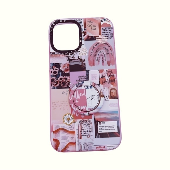 Case-Mate-BLOX-Square Case-White Marble & Vintage Collage Art for iPhone 12 Mini - Picture 3 of 4